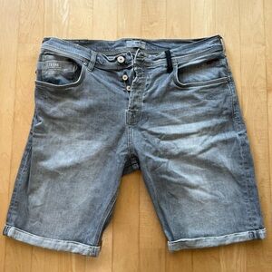 Men's EUR XL Grey/Blue Denim Shorts